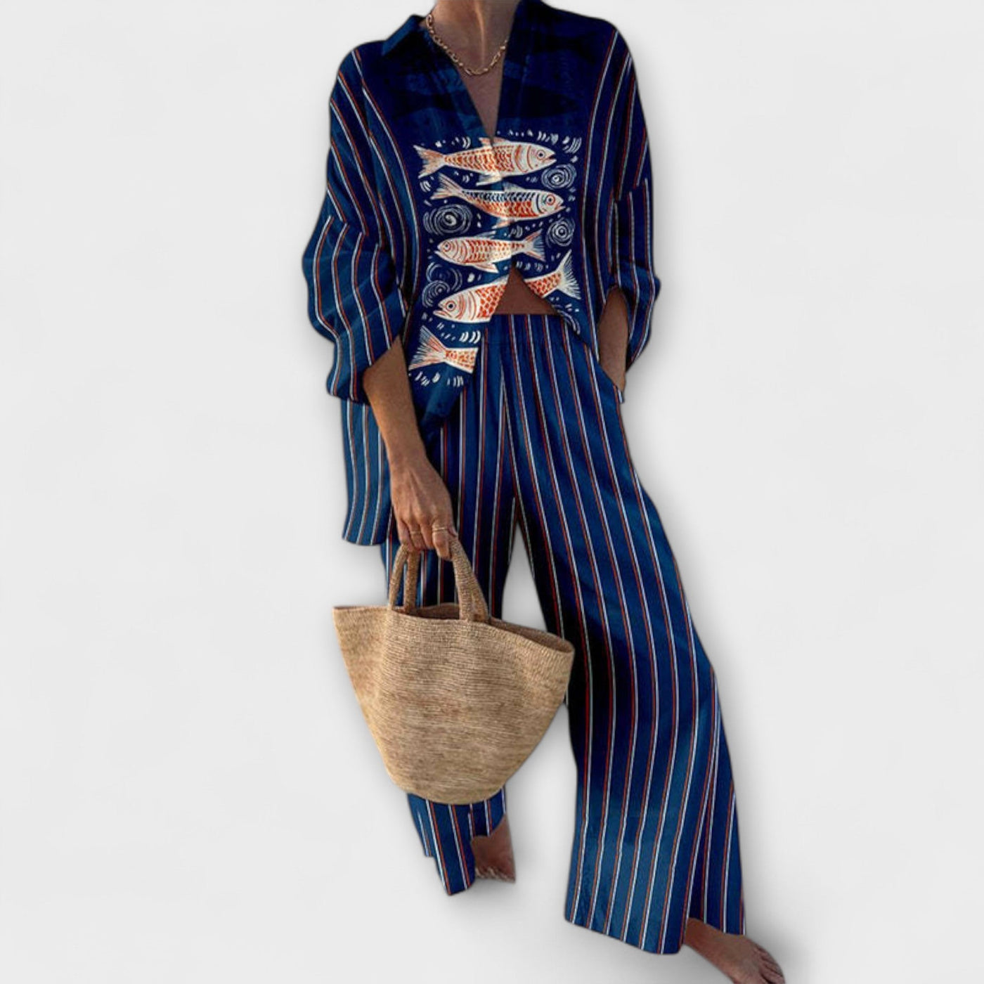 Zairín - Set s plavim uzorkom