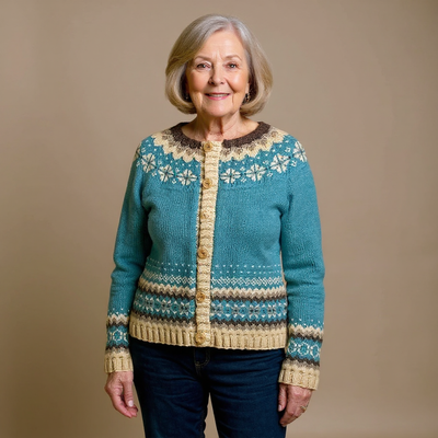 Cassandra | Vintage Otok džemper sa zapetljanim rukavima